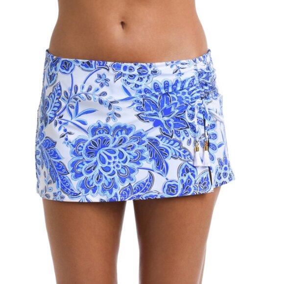 La Blanca Beyond Tunnel Swim Skirt Multicolor Size 12 9219 - Picture 1 of 2